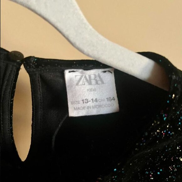 Zara Black Multicolor Glittered Dress - Picture 3 of 4